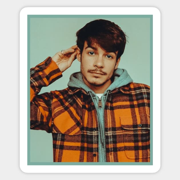 rex orange county grey Sticker by Pop-clothes